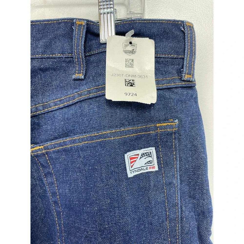Tyndale FR Jeans Mens 36x31 Blue Fire Resistant Denim Blue ‎ Jeans (GG5) NWTs